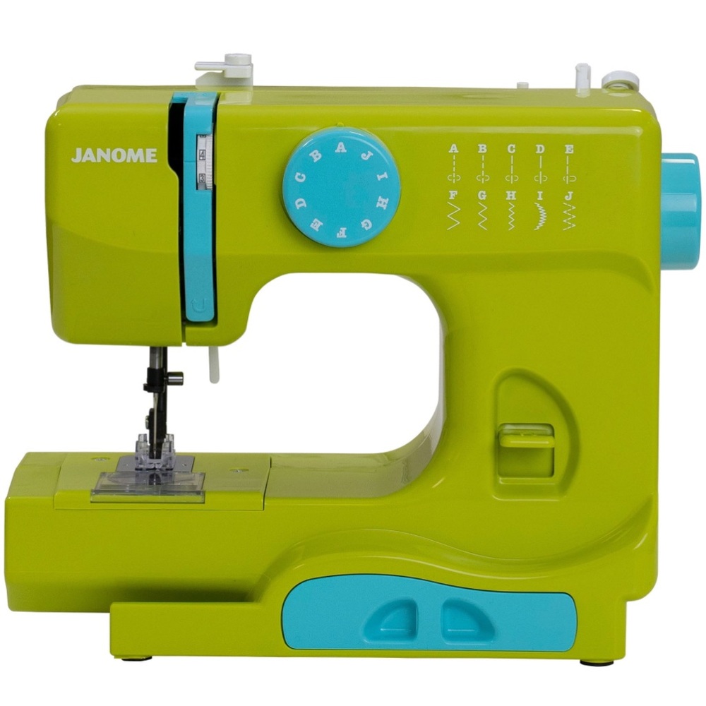 Janome New Home Compact Mini - Rare Color “Punch”- Lime/Teal 525B Sewing Machine